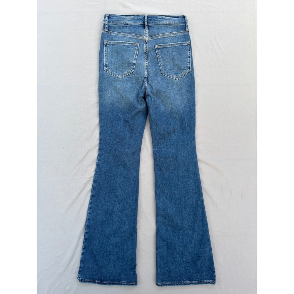 Old Navy Extra High Rise Flare Jeans Medium Wash Denim Womens Size 2 - 6 NWT - Picture 2 of 4